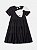 Vestido Infantil Com Laco Preto Anime - Imagem 2