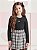 Conjunto Infantil  Saia Xadrez Momi - Imagem 1
