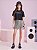 Shorts Saia Teen Preto/off I Am - Imagem 2