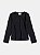 Blusa Infantil Canelada Preto Momi - Imagem 1