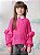 Casaco Trico Infantil Pink Anime - Imagem 1