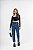 Blusa Teen Cropped Veludo Bobbyluu - Imagem 1