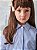 Camisa Infantil Listrado Azul Anime - Imagem 1