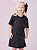Vestido Infantil Strass Preto Anime - Imagem 1