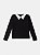 Blusa Infantil Preta Gola Anime - Imagem 1