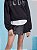 Shorts Saia Jeans Com Couro I Am - Imagem 1