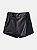 Shorts Saia Jeans Com Couro I Am - Imagem 5