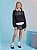 Shorts Saia Jeans Com Couro I Am - Imagem 3