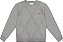 Sueter Tricot Trançado Cinza Charpey - Imagem 1