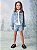 Shorts Infantil Com Strass Jeans Anime - Imagem 2