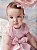 Vestido Bebe Rosa Tule E Strass Anime - Imagem 1