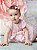 Vestido Bebe Rosa Tule E Strass Anime - Imagem 3