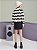 Saia Jeans Teen Black  Strass I Am - Imagem 3