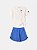 Conjunto Infantil Minnie Costas Azul Anime - Imagem 6