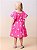Vestido Infantil Pink Bordado Flores Momi - Imagem 3