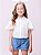 Camisa Infantil Com Strass Gola Off Momi - Imagem 1