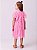 Vestido Infantil Tule Cereja Rosa Neon Momi - Imagem 4
