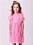 Vestido Infantil Tule Cereja Rosa Neon Momi - Imagem 1