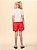 Shorts Saia Infantil Com Pregas Vermelho Anime - Imagem 3
