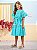 Vestido Infantil De Laise Azul Turquesa Anime - Imagem 2