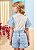 Shorts Infantil Lacos Jeans Anime - Imagem 2