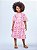 Vestido Infantil Bordado Flores Anime - Imagem 2