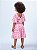 Vestido Infantil Bordado Flores Anime - Imagem 2