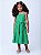 Vestido Infantil Laise Com Laco Verde Momi - Imagem 2