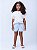 Shorts Jeans Infantil Aplique De Flores Momi - Imagem 2