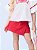 Shorts Saia Infantil Sarja Vermelho Momi - Imagem 1