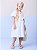 Vestido Laise Infantil Com Faixa Branco Momi - Imagem 2