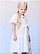 Vestido Laise Infantil Com Faixa Branco Momi - Imagem 1