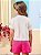 Shorts Saia Infantil Pink Glam Anime - Imagem 3
