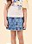 Shorts Saia Jeans Infantil Poas Cerejas Anime - Imagem 1