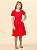 Vestido Infantil Vermelho Preppy Anime - Imagem 1