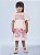 Vestido Infantil Com Lastex Bordado Perola Anime - Imagem 1