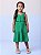Vestido Infantil Babado Strass Verde Puro Momi - Imagem 2