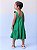 Vestido Infantil Babado Strass Verde Puro Momi - Imagem 3