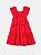 Vestido Babado Infantil Vermelho Preppy Anime - Imagem 4