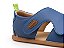 Sandalia Bebe Em Couro Azul Tip Toye Joye - Imagem 5