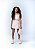 Shorts Saia Teen  Em Couro Bege - Imagem 1