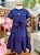 Vestido Infantil Laco Com Strass Azul Momi - Imagem 1