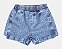 Shorts Jeans Infantil  Elastico Strass Momi - Imagem 3
