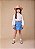 Camisa Infantil Pedrarias Off White Anime - Imagem 1