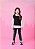 Legging Infantil Montaria Recorte Couro Preto - Imagem 1