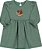 Vestido Infantil Verde Raposinha - Imagem 1
