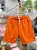 Short Infantil Moletinho Laranja - Imagem 1