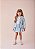 Casaco Infantil De Tweed Com Brilho Azul Momi - Imagem 1