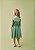 Vestido Infantil De Tule Poa Verde Alecrim Momi - Imagem 2