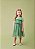 Vestido Infantil De Tule Poa Verde Alecrim Momi - Imagem 1